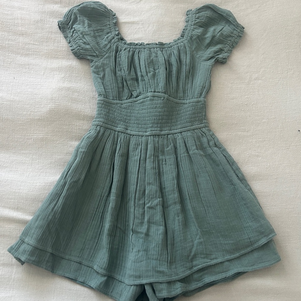 Hollister Sage Green Romper